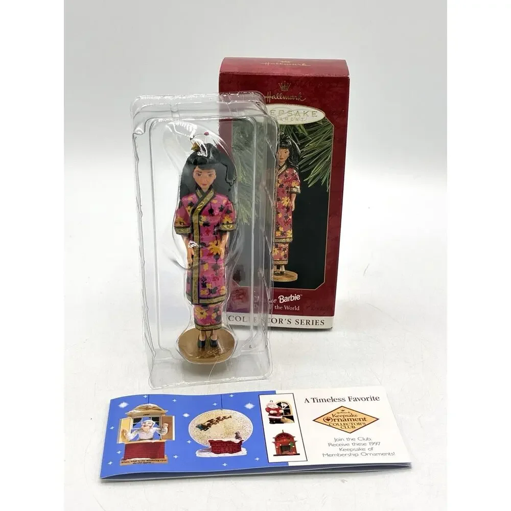 Vintage 1997 Hallmark Keepsake Chinese Barbie Dolls of the World